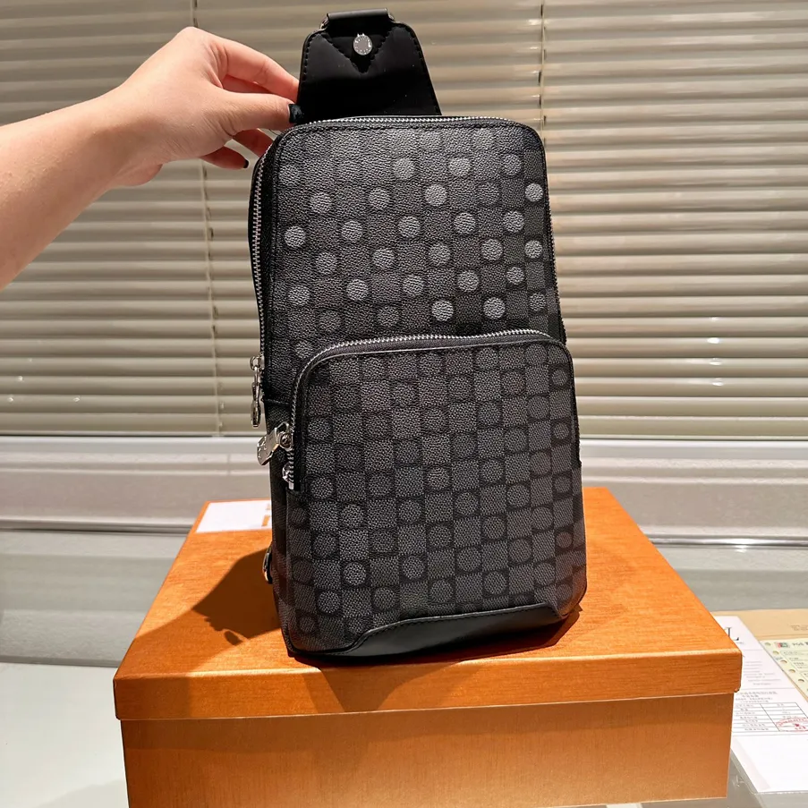 7A designer bag men Avenue Sling Designer man Leather Shoulder Bags Male Chest Pack Bolsa De Hombro Cross Body Purse Hobos Handbag Tote Belt Bag Bumbag