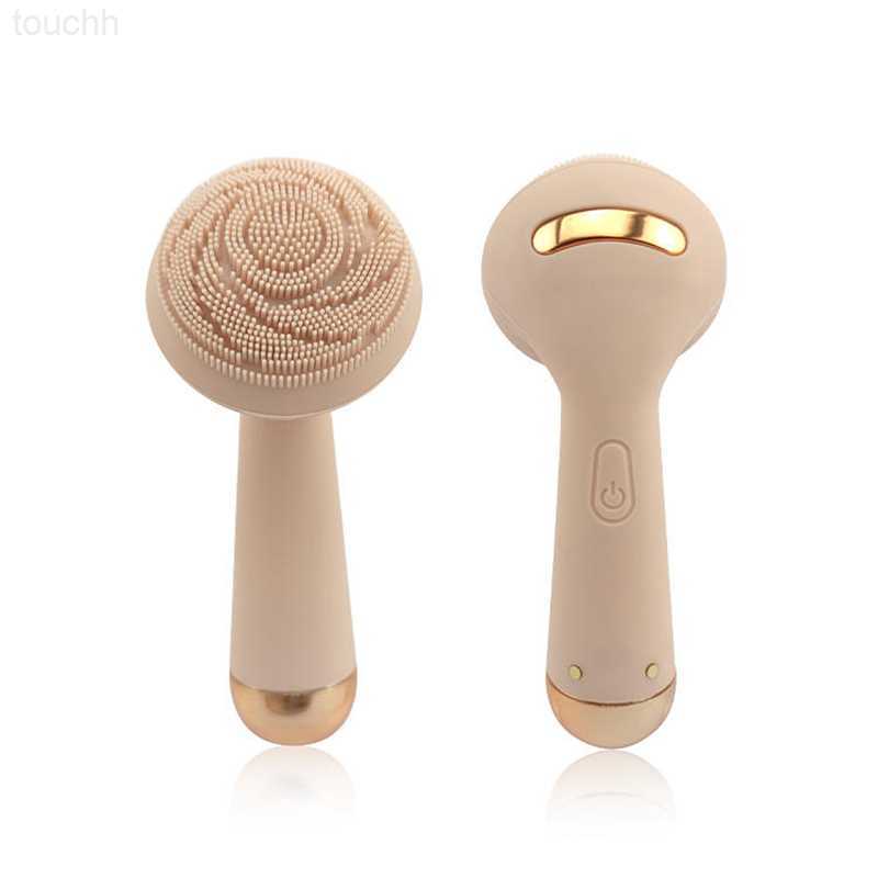 Electric Face Scrubbers Best Sale Face Brush Waterproof Sonic Vibration Cleanser Deep Pore Cleansing Skin Massager Of Electric Silicone Facial Brush L