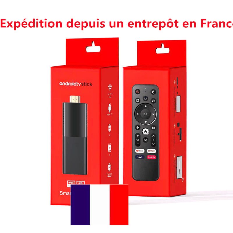 Ship FRAOM FRANCE Q3 TV Stick 4K 2G 16G Android10 Allwinner H313 2.4G/5G Dual WiFi Portable TV Prefix BT5.0 Dongle