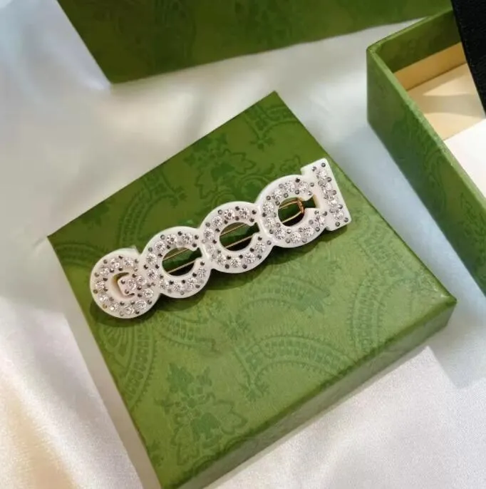 Hair Jewelry Fashion Clips Barrettes Ladies Simple Personality Letters Designer Hairpins High Quality with Box pins