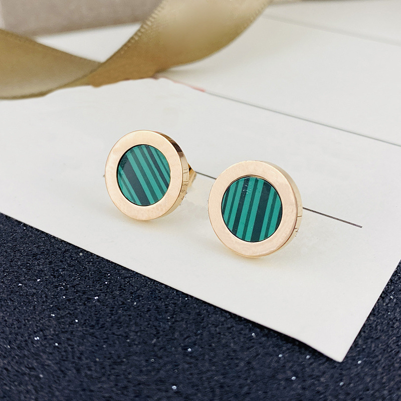 18K gold stainless steel jewelry designer stud earrings for women fashion luxury brand shell agate classic love heart earring diamond ear rings jewelry gift