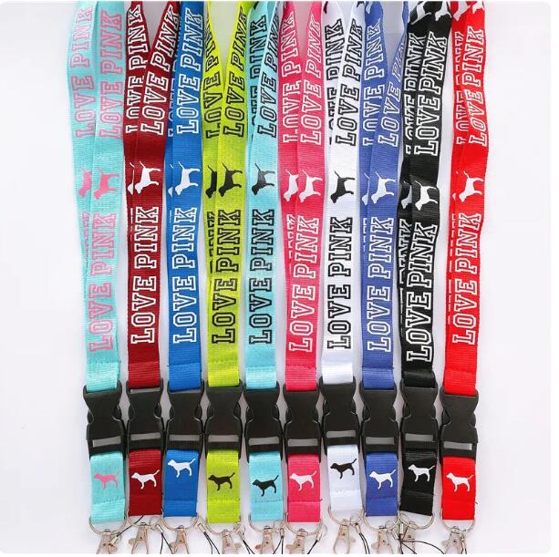 Fashion Mobile Phone Lanyard Love Pink Lanyard For Keys Designer Keychain Lanyard Strap For Phone Accessories Lanyards Anti-lost Neck Strap Keyri