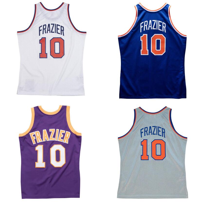 Stitched Basketball jerseys #10 Walt Frazier 1969-70 1972 mesh Hardwoods classic retro jersey Men Women Youth S-6XL