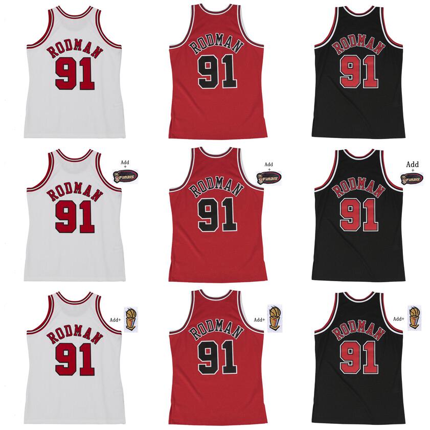 Stitched 23 Michael basketball Jersey Dennis Rodman #91 Pippen #33 25 kerr 7 Kukoc S-6XL 1995-96 97-98 Mesh Hardwoods Classics retro jerseys Men Youth