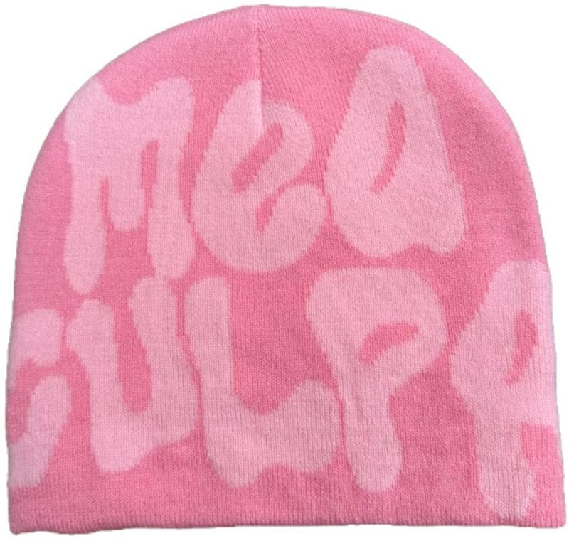 knitted fashion skull beanie cap bonnet designer Winter comfort letter classic multicolors pink blue cuffed brim keep warm