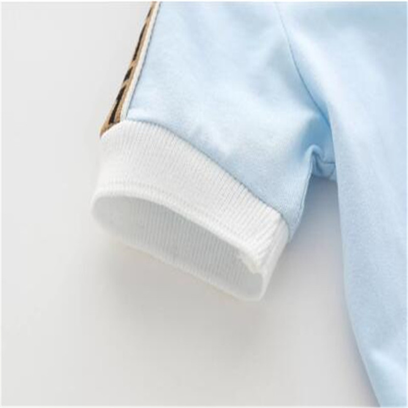 High quality newborn baby rompers 100% cotton short sleeve girls boys clothing letter printing infant jumpsuits toddler kids clothes 0-24 months