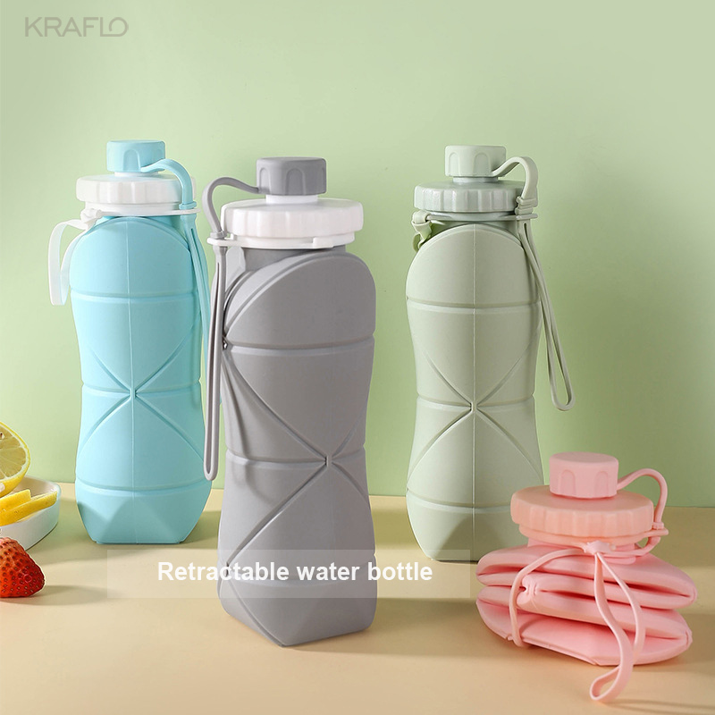 Silicone folding telescopic portable water outdoor multi-function travel direct hot sports folding mug coffee cup