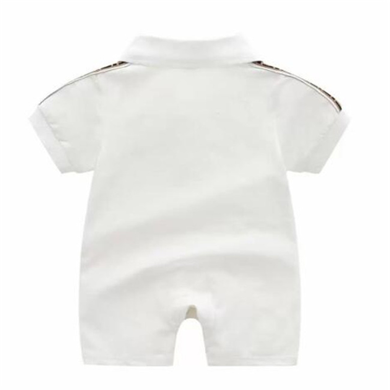 High quality newborn baby rompers 100% cotton short sleeve girls boys clothing letter printing infant jumpsuits toddler kids clothes 0-24 months
