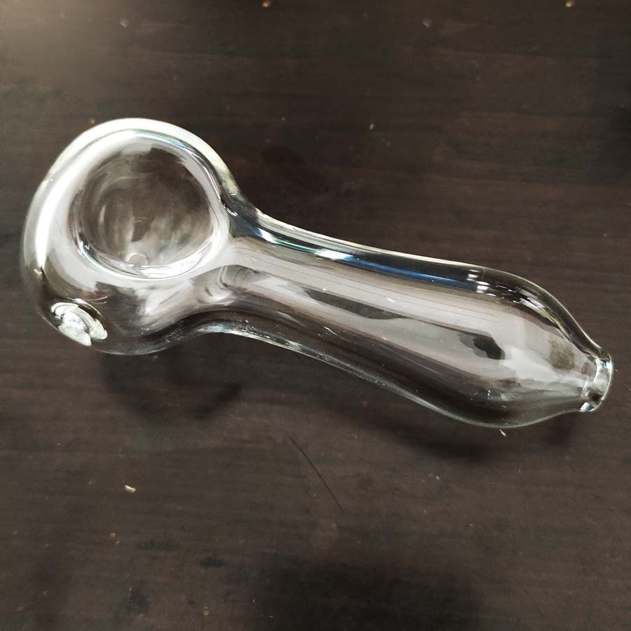 Smoking Pipe Large Spoon Pipes with Left Side Carb Hole Tobacco Bowl