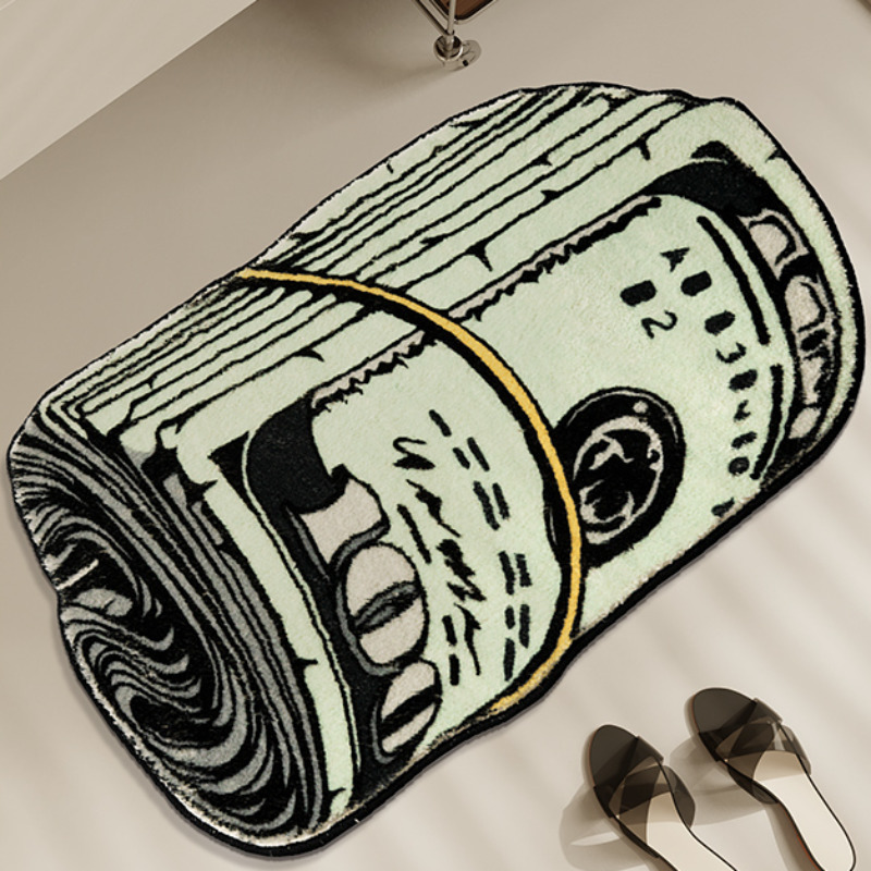 Lanjia Carpets Thickened Fashion Living Room Carpet Creative Dollar Home Decoration Children S Bedroom Bedside Plush Mat Cloakroom Fluffy Rug E