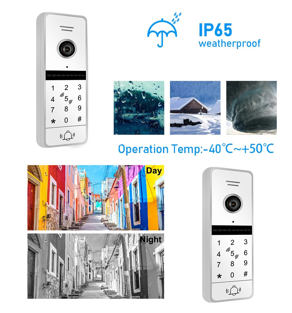 New Tuya Smart Wide View Angle doorbell with 7 lnch Screen 1080P Touch Monitor Motion Detection Video Doorphone For Home Safety
