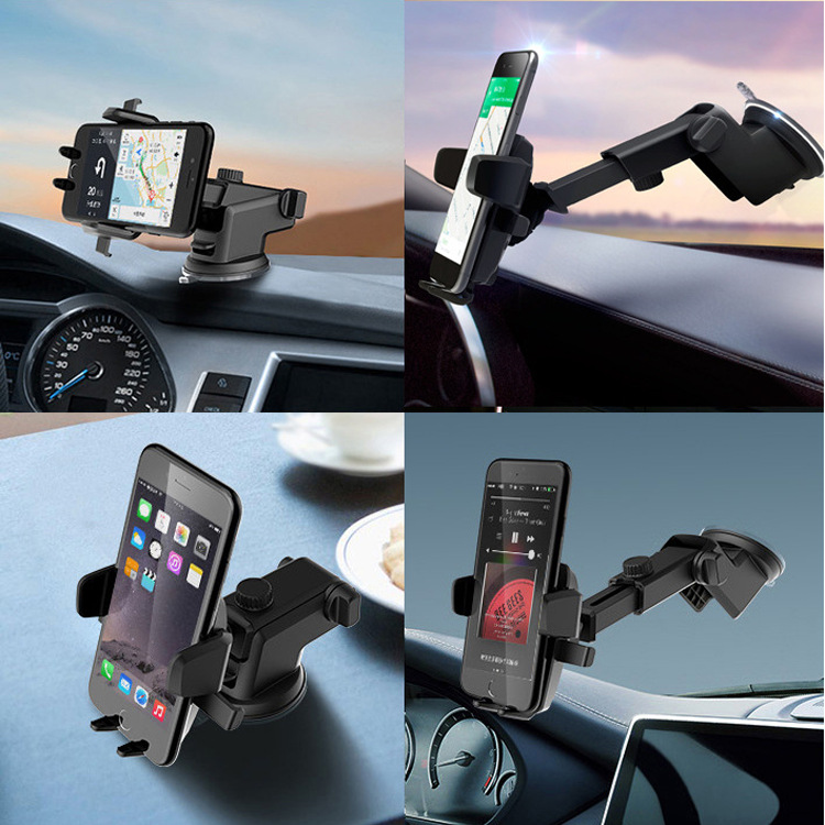 High Quality Universal Car Dash Phone Holder Auto Windshield Mount Bracket for MP3 GPS iPhone 14 13 5S 6S SE 7 8 Samsung With Retail Package by sea sh