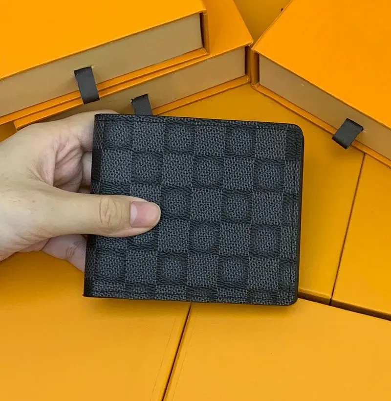 Top Luxury Genuine Leather Wallets Fashion Designer Wallets Retro Handbag For Men Classic Card Holders Coin Purse Famous Clutch Wallet With Box