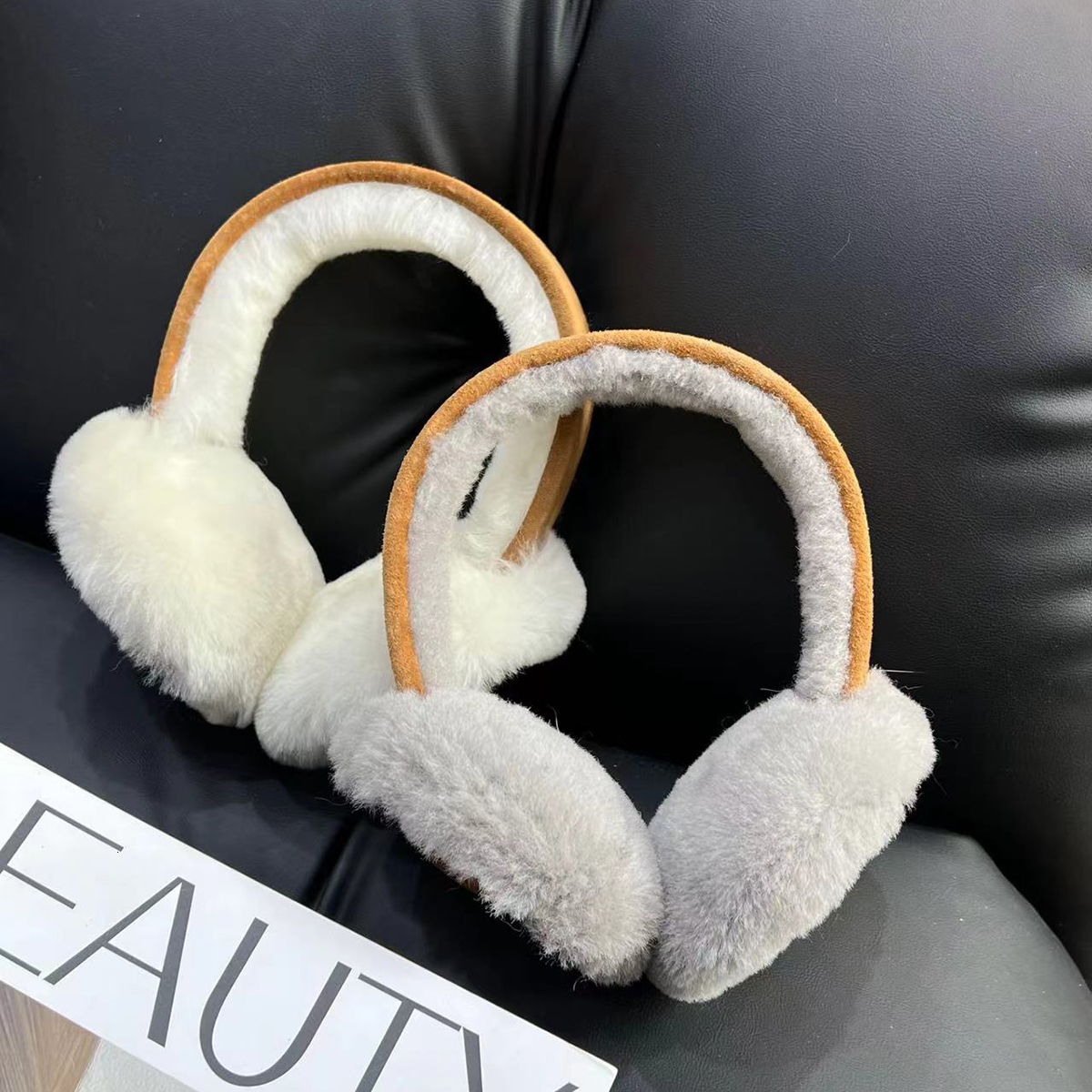 Ear Muff Winter Real Sheep shearling Earmuffs Girls Ski Covers for Cute Bow Warmer Outdoor Muff Fluffy Soft 230919