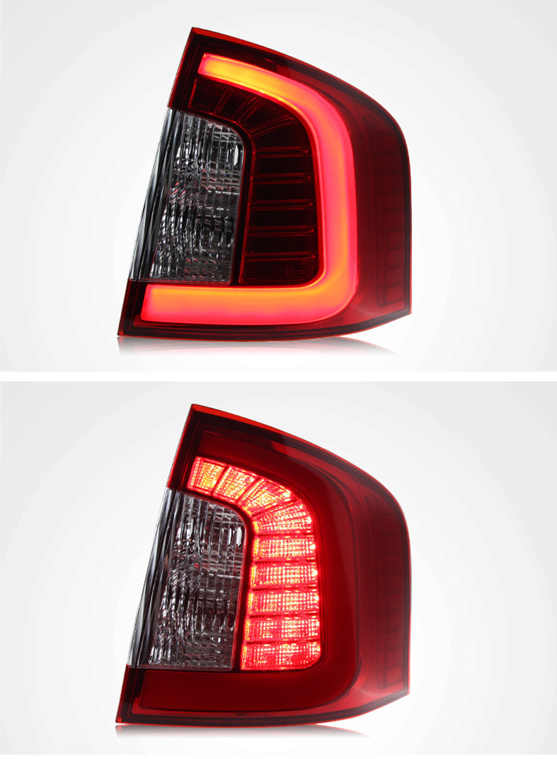 Car Light For Ford Imported EDGE 2009-2014 LED Taillight Assembly Light Guide Running Lights Rear Brake Lights