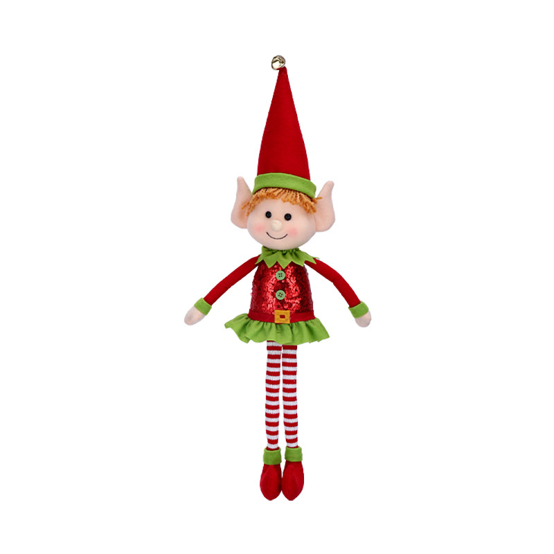 Christmas Elf Doll 65cm Leg Xmas Tree Window Office Home Decoration Baby Boys Girls Toys