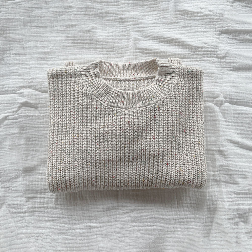 Cardigan Kids Sweaters Solid Chunky Knit Girls Sweater Brief Spring Autumn Winter Long Sleeve Boys Pullover Warm Knitwear Baby Clothes 230919