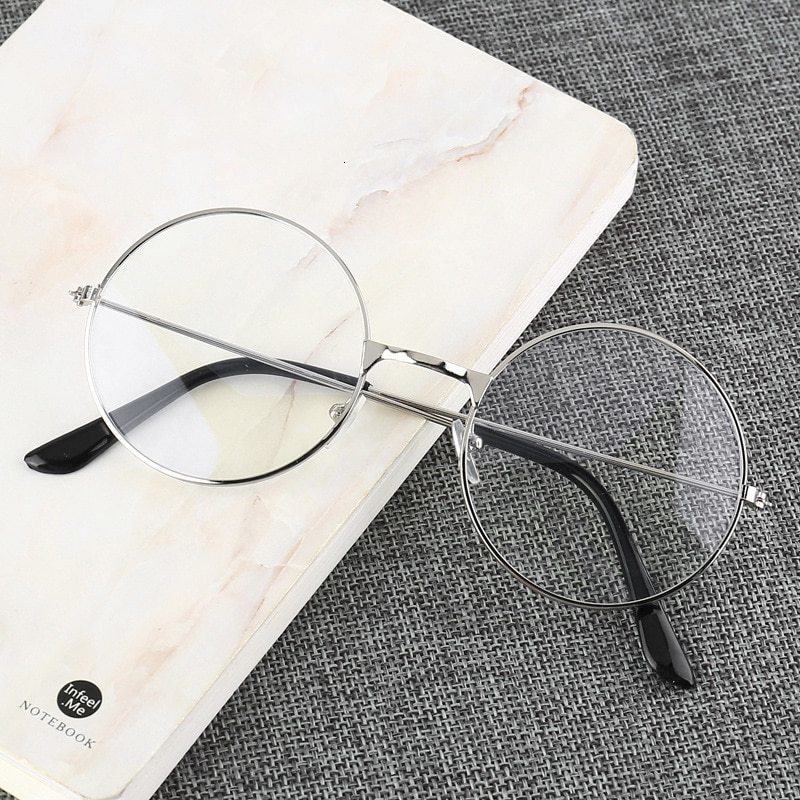 Sunglasses Frames Men And Women Retro Round Blue Light Computer Mirror Reading Playing Games Eye Protection Decorative Glasses 230919