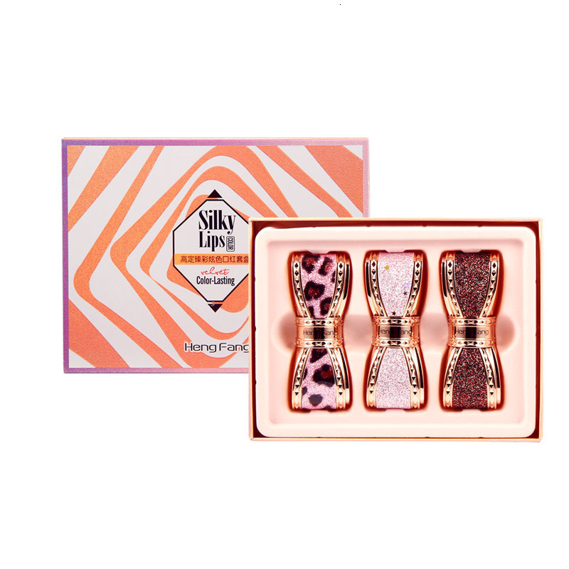 Case Lipstick Colorful With Three 1 Bows Lipstick Set Make Up 230919