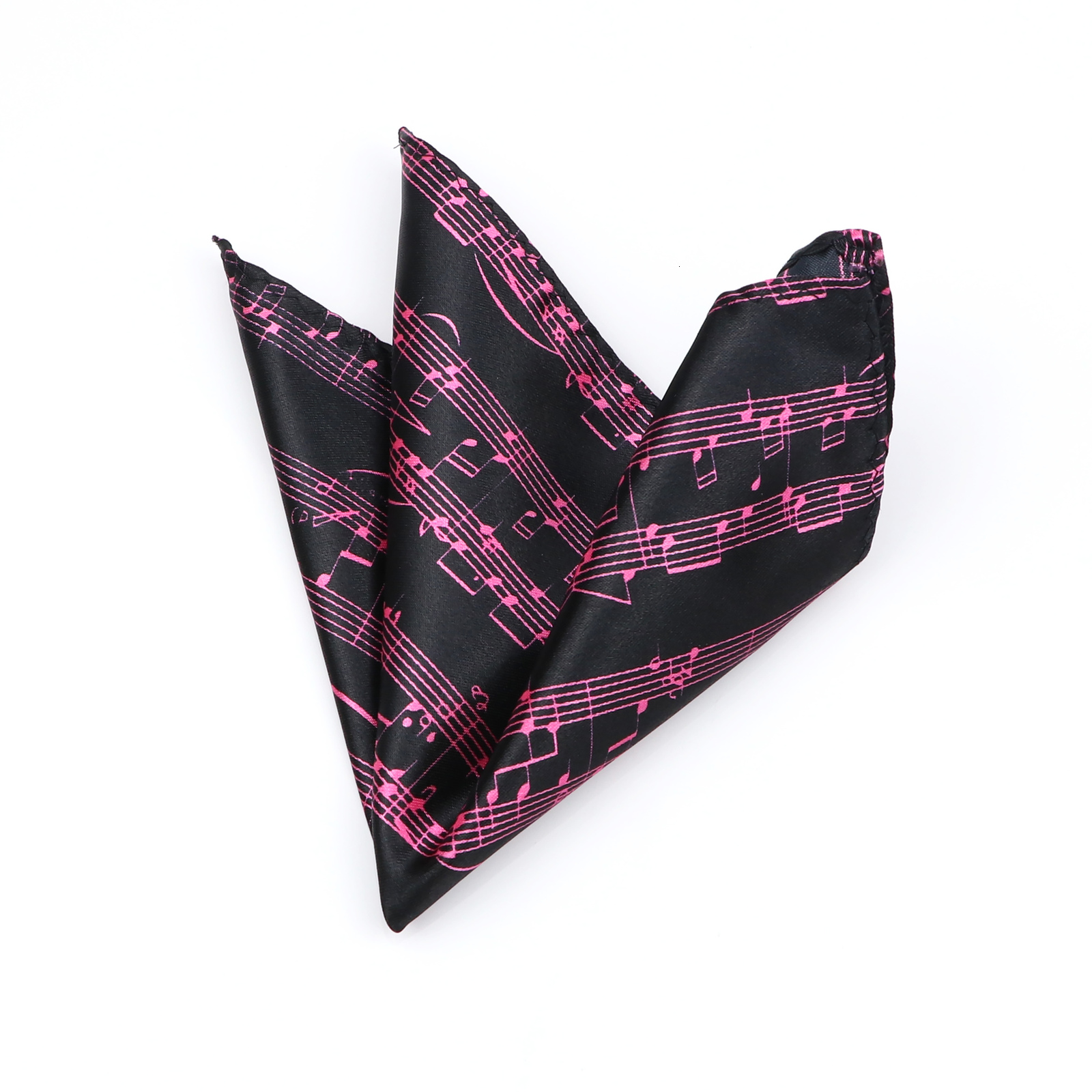 Handkerchiefs Musical Pocket Square Piano Stave Guitar Plaid Handkerchief Polyester Hankie Casual Party Cute Gift Tuxedo Bowtie Accessories 230919