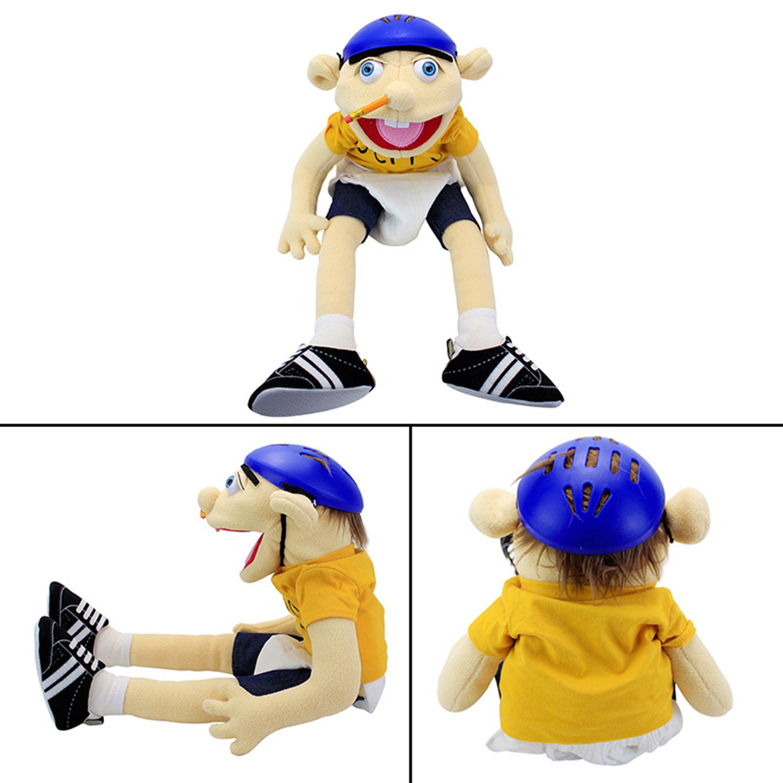 Colorful Holiday-Themed Jeffy 60 Centimeter Plush Prop - Ideal Christmas Present