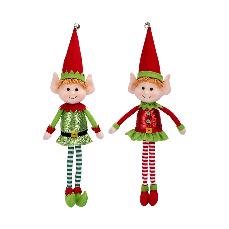 Christmas Elf Doll 65cm Leg Xmas Tree Window Office Home Decoration Baby Boys Girls Toys