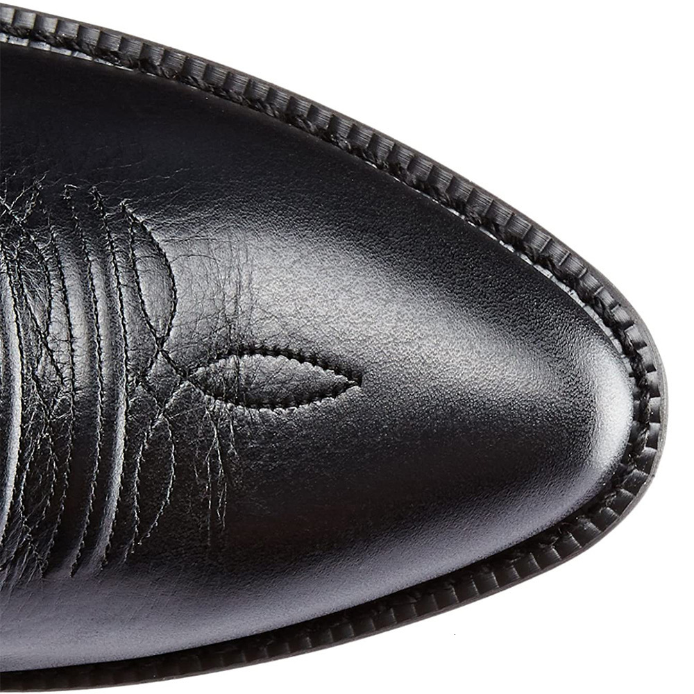 Handmade New Cowboy Embroidery Western Pointed-toe Mid-calf Male Slip on Men Riding Boots atos Hombre 230919
