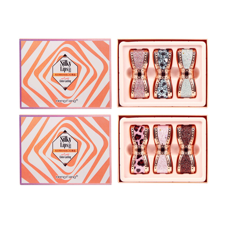 Case Lipstick Colorful With Three 1 Bows Lipstick Set Make Up 230919