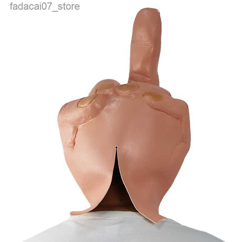 Other Event Party Supplies Funny Middle Finger Spoof Latex Mask Halloween Party Masque Bar Cosplay Props Mascarillas Creepy Fingers Mask Novelty Finge