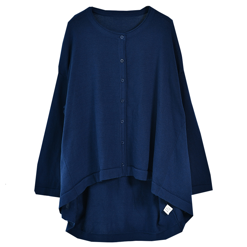 Women's Jacket's Wool Blends MICOCO W3008c Literature And Art Simple Versatile Loose Silhouette Feeg Before Short After Long Knit Cardigan C