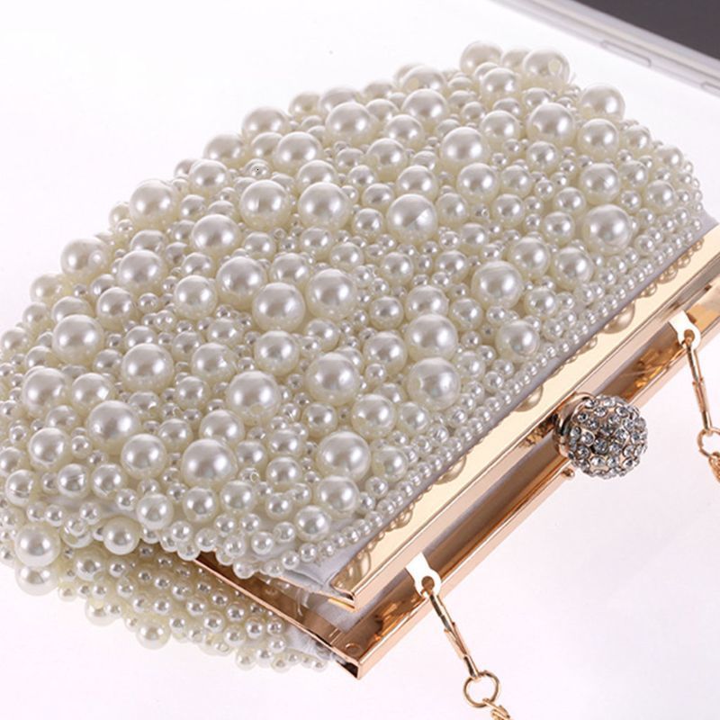 Evening Bag Beads Clutch Shoulder Bridal Party Prom Wedding Lady Crossbody Handbag Purse 230919