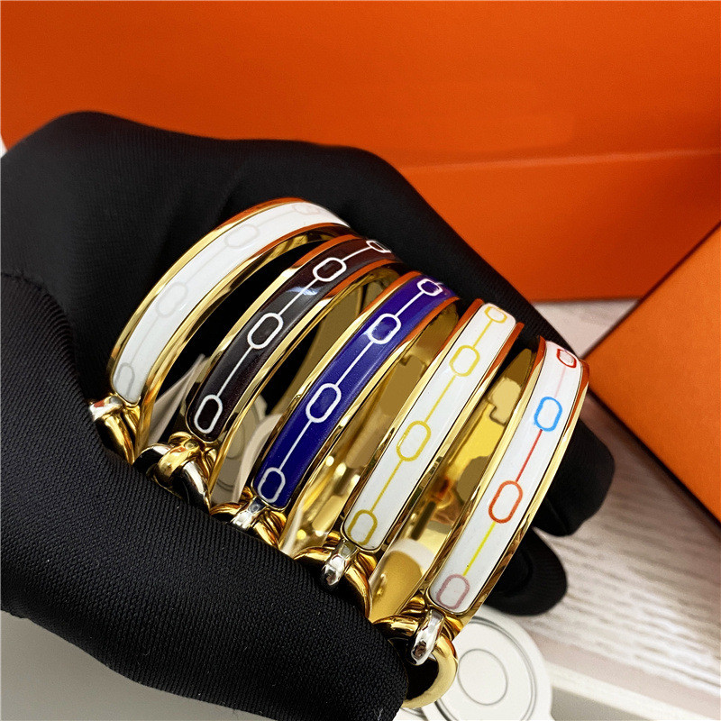 Luxury Designer Women's Letter Bracelet Fashion Nose Bangle 17/19 Silver Bracelet High Quality Jewelry Very Beautiful With Box