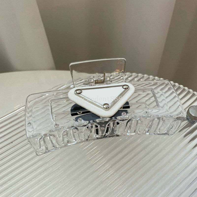 Barrettes Transparent Claw Shark Hairpin Triangle Letter P Clip Designer Jewelry Hair Accessories Free shipping