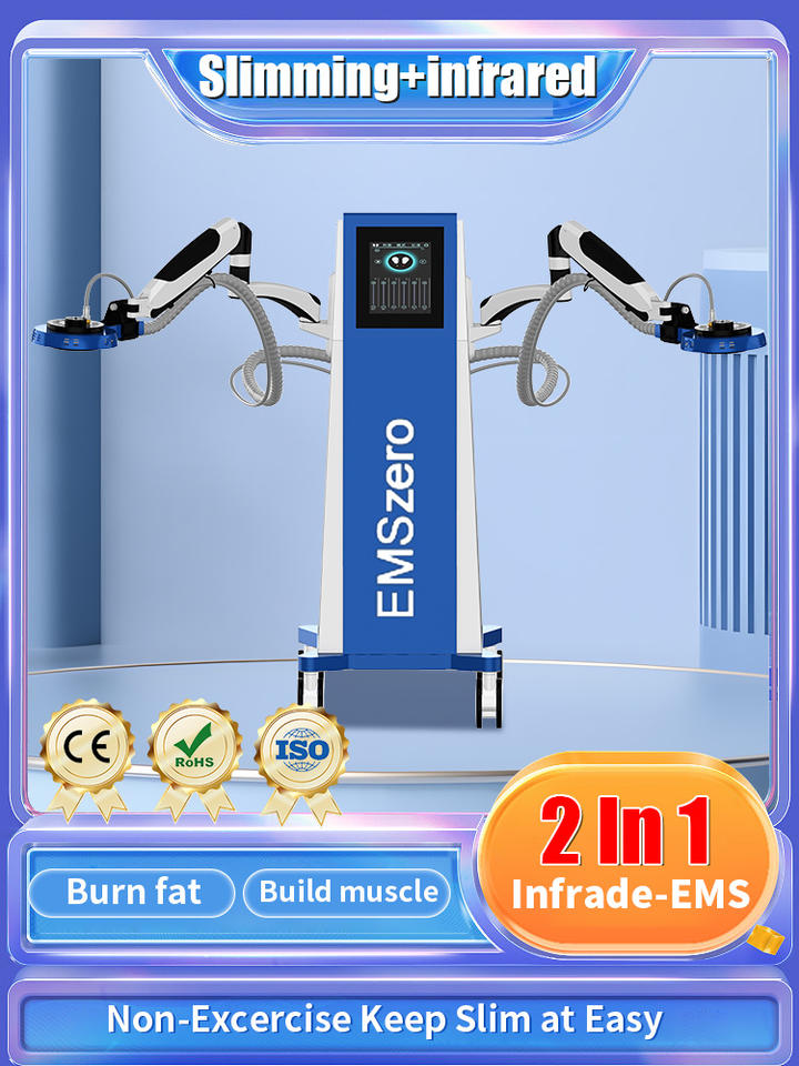 EMS Neo Slimming Infrared 14 Tesla 6500W Hi-emt Machine With 4 Pcs Handles With Pelvic Stimulation Pads Optional EMSzero
