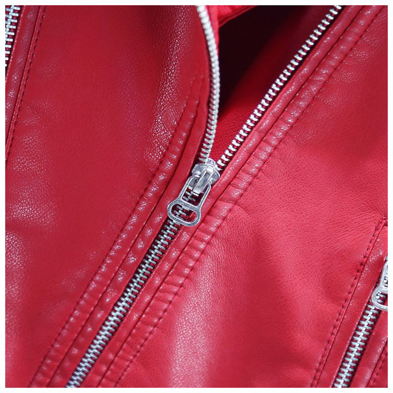 Jackets Leather Jacket Slim Versatile Zipper Short Washable Spring And Autumn Women's Clothing 230919