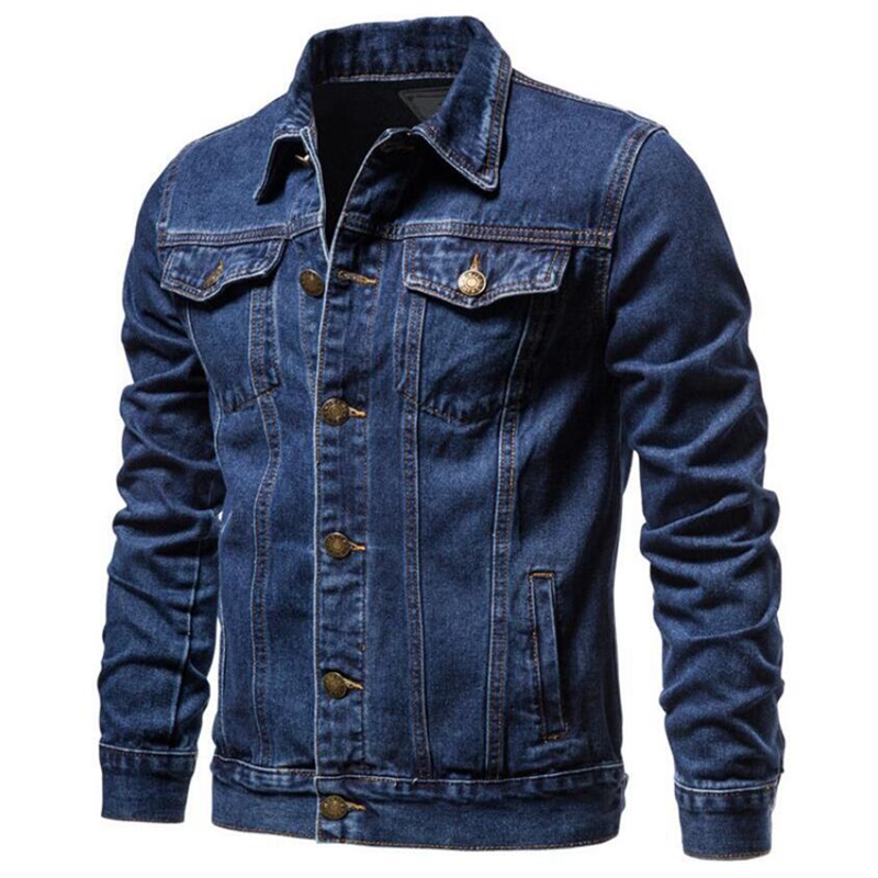 Mens Designer Sport Coats Stylish Denim Jacket Autumn Windbreaker Casual Blue Bomber Coat Fashion Jeans Outerwear Size 5XL L251013