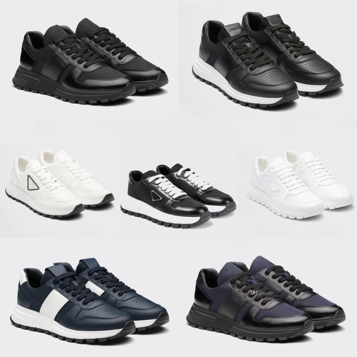 Men Shoes Top Design Prax 01 Sneakers Re-Nylon Brushed Leather Nylon Mesh Brand Mens Skateboard Walking Runner Casual Outdoor Sports