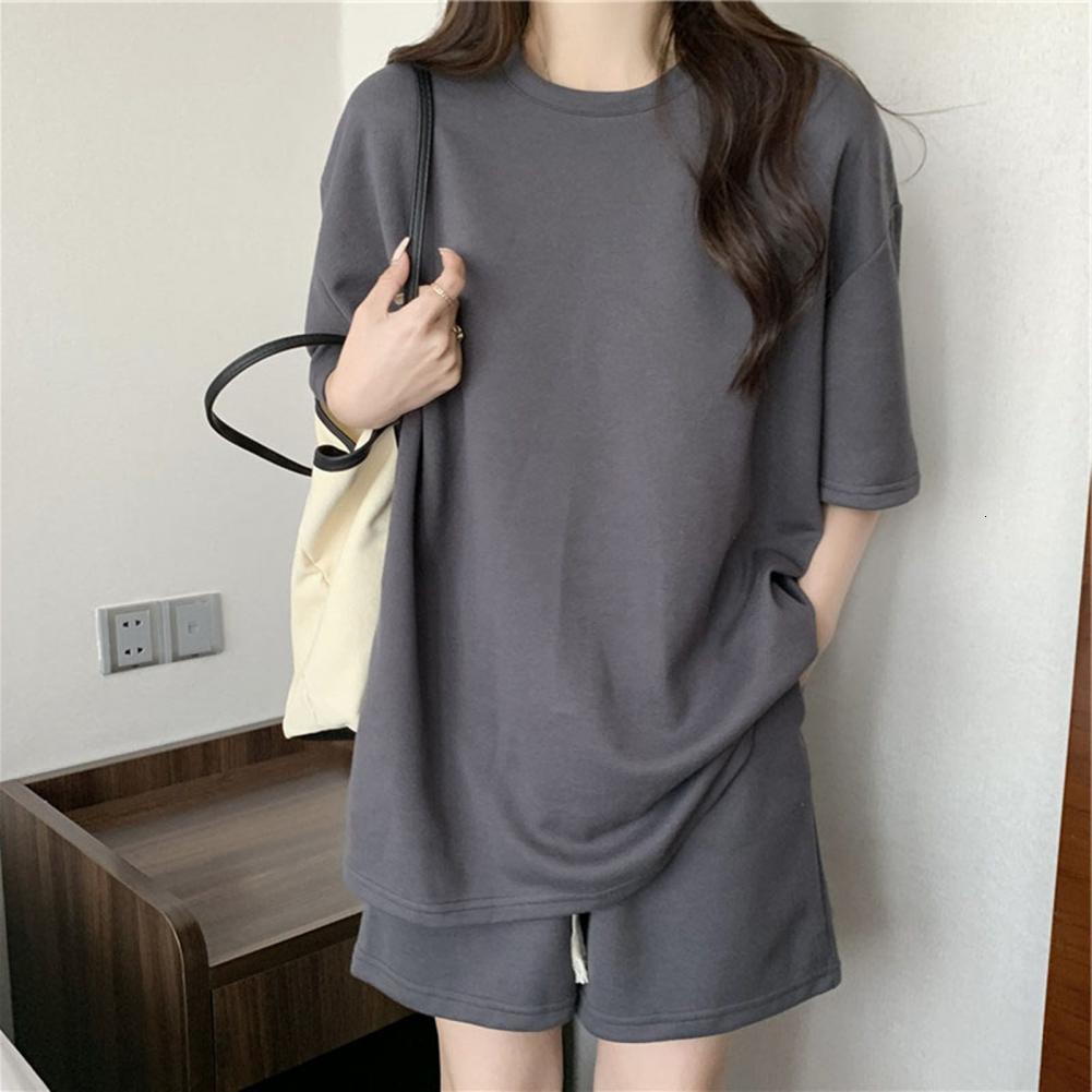 Women's Tracksuits Casual Summer Top and Shorts Set for Women Tracksuit Two-piece Suit Female Sports Short Sleeve Print Letter Classic Women'