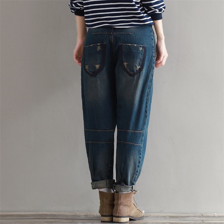 Women's Jeans Johnature Casual Loose Women 2023 Autumn Zippers Button Fashion Cothes Korean Full Length Pants 230918
