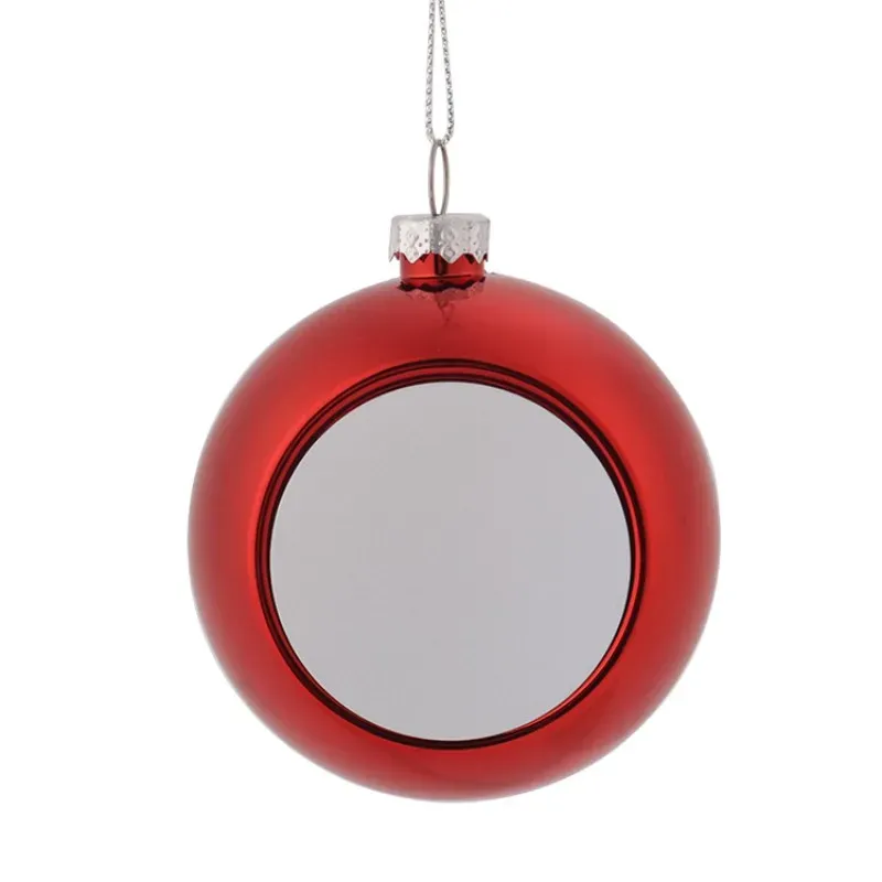 Christmas Decorations Plastic Ball Hanging Ornament 6cm 8cm Sublimation Blank Christmas Tree Pendant Oranment Holiday Wedding Party Decoration 919