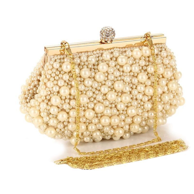 Evening Bag Beads Clutch Shoulder Bridal Party Prom Wedding Lady Crossbody Handbag Purse 230919