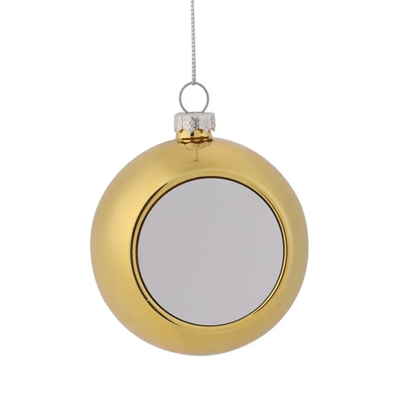 Christmas Decorations Plastic Ball Hanging Ornament 6cm 8cm Sublimation Blank Christmas Tree Pendant Oranment Holiday Wedding Party Decoration 919