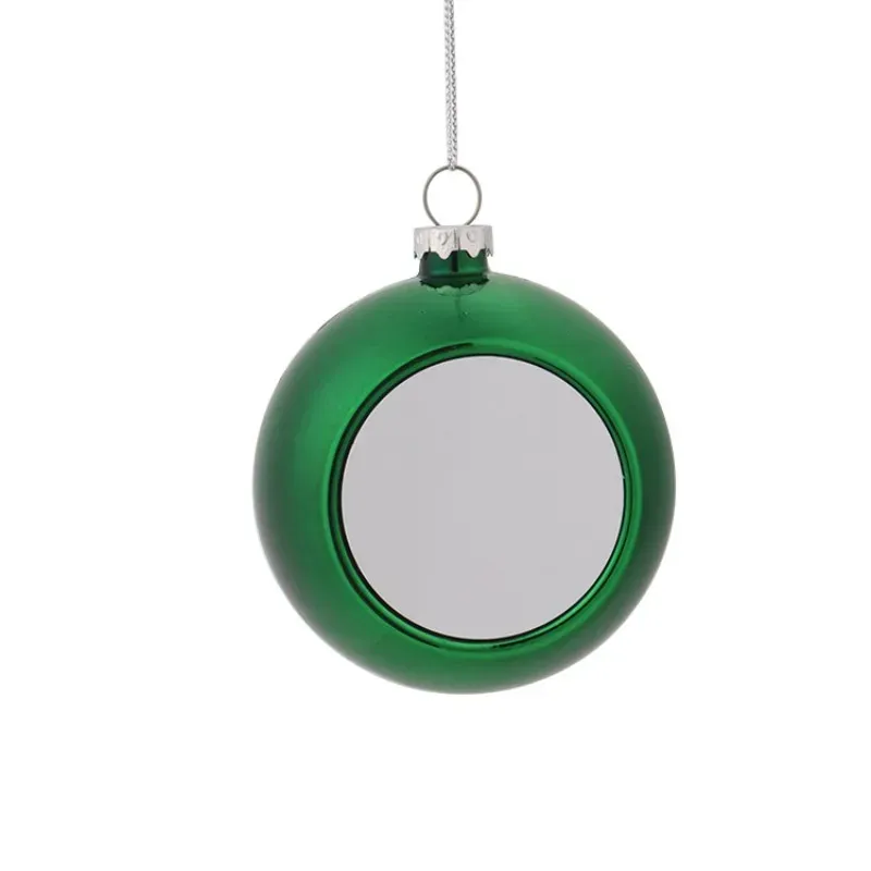 Christmas Decorations Plastic Ball Hanging Ornament 6cm 8cm Sublimation Blank Christmas Tree Pendant Oranment Holiday Wedding Party Decoration 919