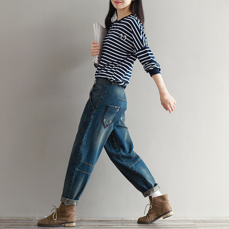 Women's Jeans Johnature Casual Loose Women 2023 Autumn Zippers Button Fashion Cothes Korean Full Length Pants 230918