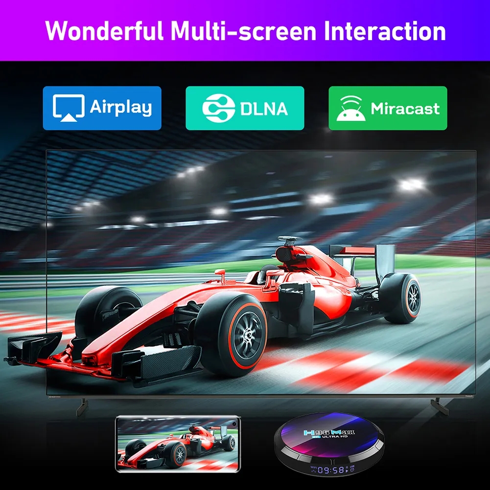 2023 Android 13 TV BOX H96 MAX RK3528 Dual Wifi 2.4G 5G 8K HDR Media Player AV1 Wifi6 3D BT5.0 4GB64GB Smart Set Top Box H96max