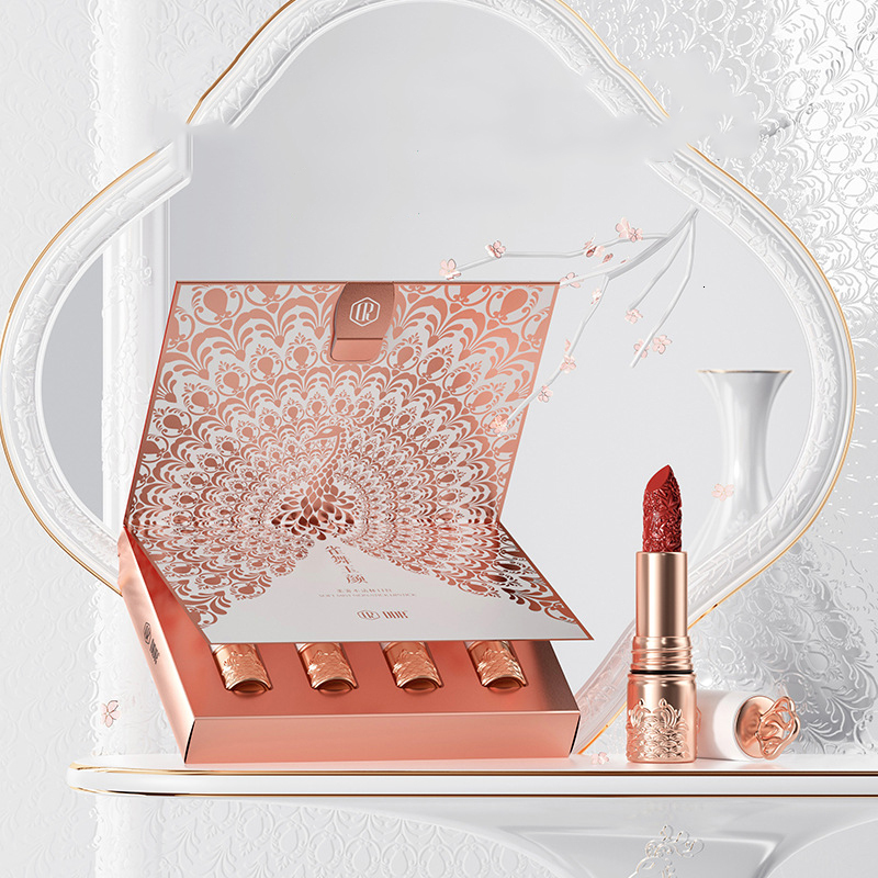 Lipstick Velvet Matte carved Lipstick Set does Not Stick To the Cup Lip Stick Lip Tint Korean Makeup gift set for women 230919