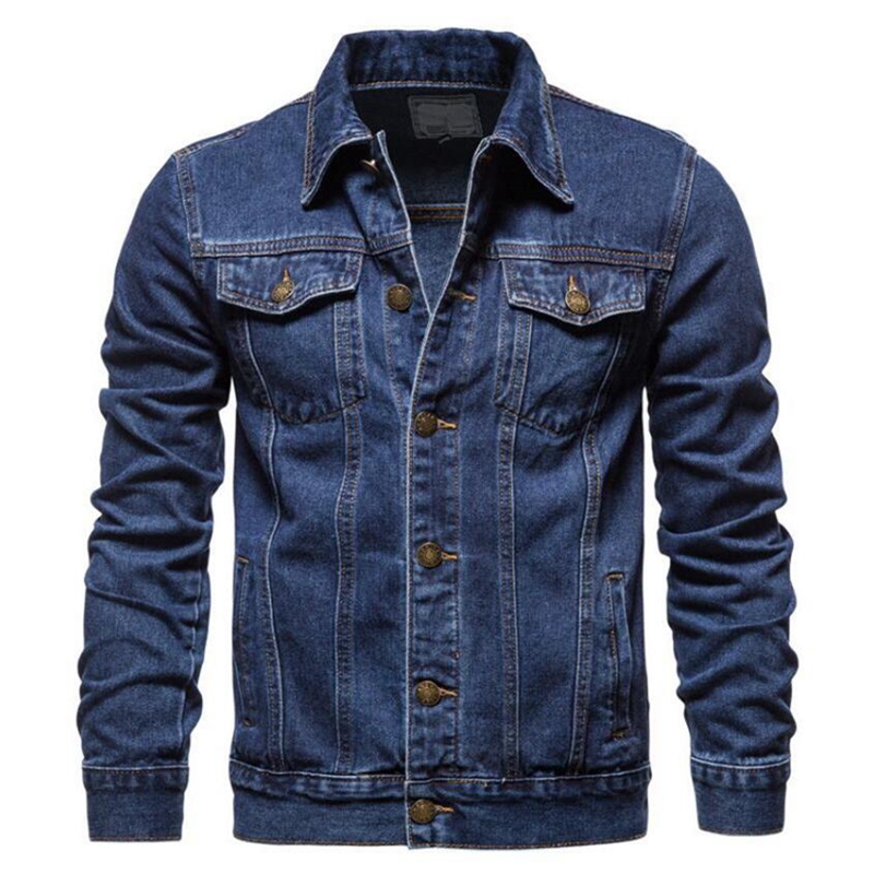 Mens Designer Sport Coats Stylish Denim Jacket Autumn Windbreaker Casual Blue Bomber Coat Fashion Jeans Outerwear Size 5XL L251013