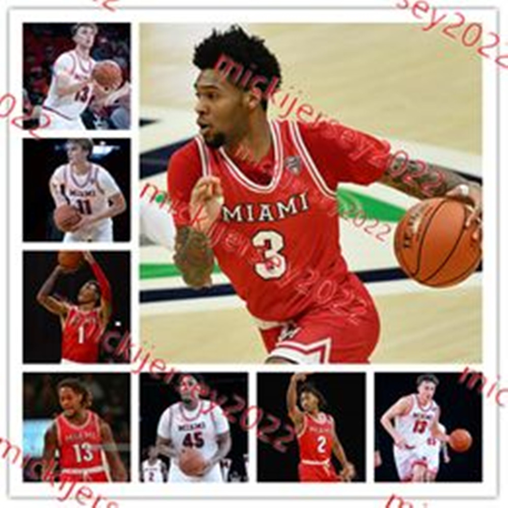 Mekhi Cooper Antwone Woolfolk MiamiRedHawks Basketball Jersey 0 Eian Elmer 4 Darweshi Hunter 35 Reece Potter 2 Evan Ipsaro Custom Stitched Jerseys