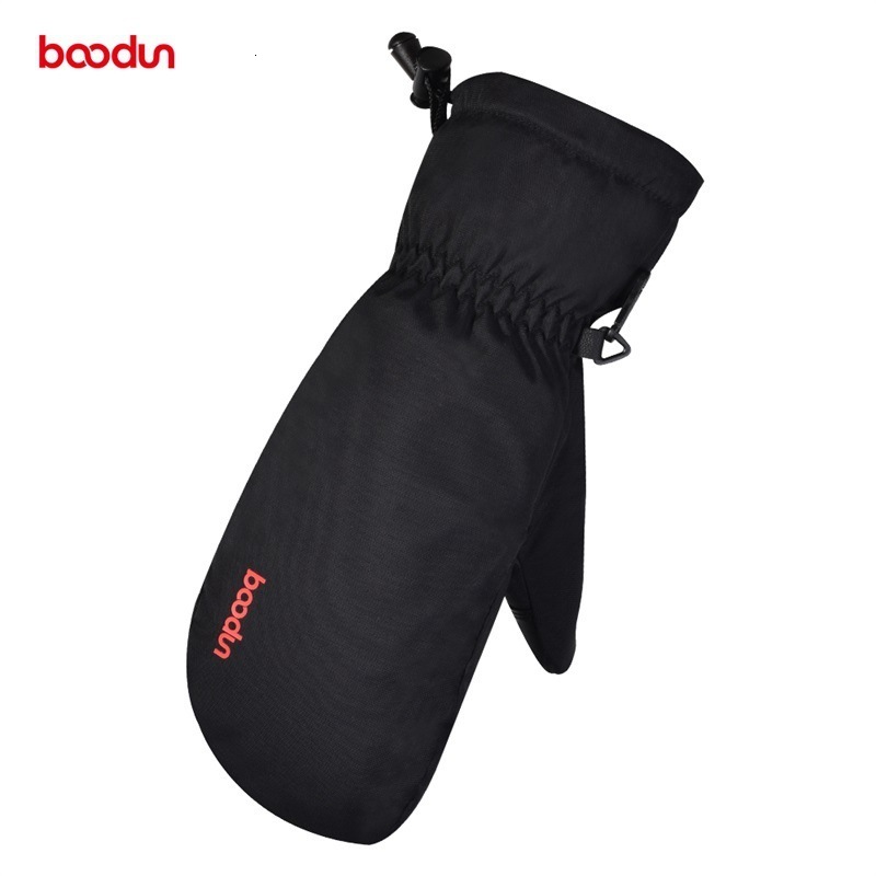 Ski Gloves Boodun Men Women Winter Windproof Waterproof Snow Snowboard Skiing Thermal Fleece Warm with PU Palm 230918