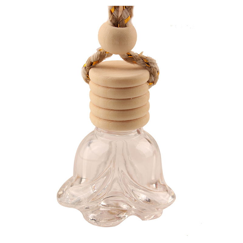 Car Perfume Bottle Diffusers Pendant Perfume Ornament Air Freshener for Essential Oils Fragrance Empty Glass Bottles
